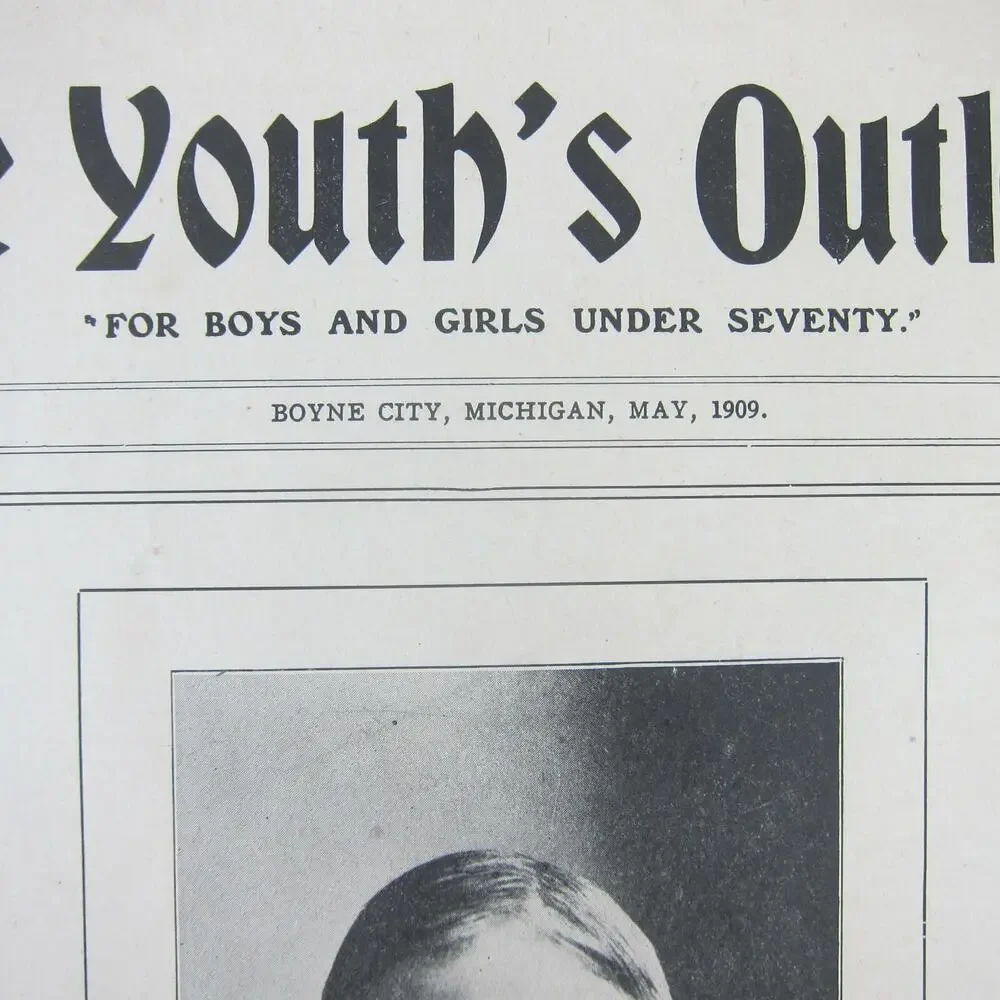 Beulah Home for Boys Boyne City MI The Youth's Outlook Herman Swift 1909 Antique